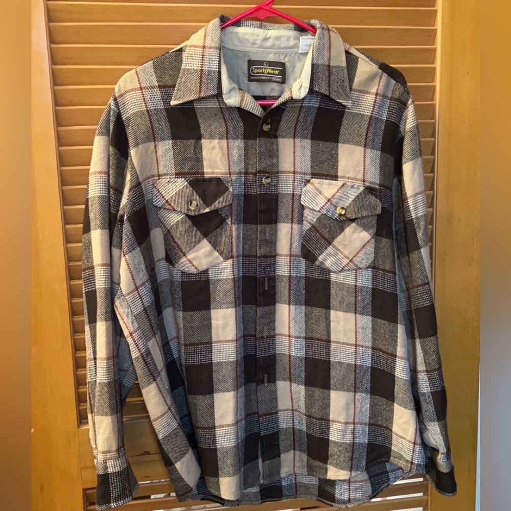 Mens Large Flannel, Sportswear